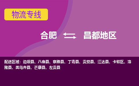 合肥到昌都地区物流公司-合肥到昌都地区专线-专人负责