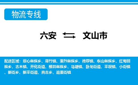 六安到文山市物流公司|六安到文山市物流专线|门到门