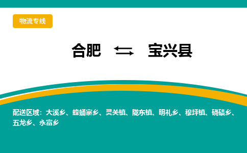 合肥到宝兴县物流-合肥到宝兴县物流公司-专线完美之选-