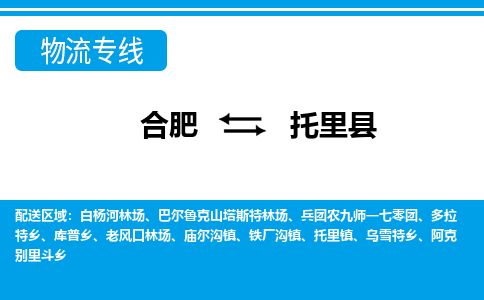 合肥到托里县物流-合肥到托里县物流公司-专线完美之选-