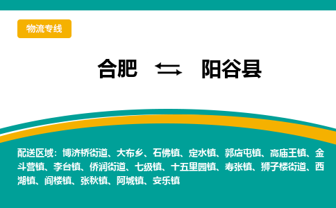 合肥到阳谷县物流公司-合肥到阳谷县专线-专人负责