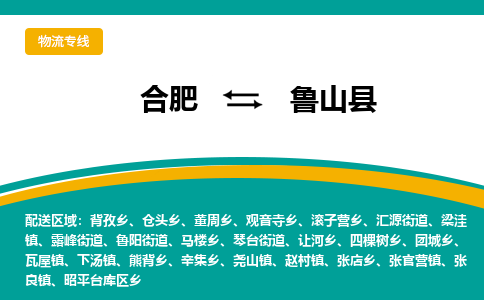 合肥到鲁山县物流-合肥到鲁山县物流公司-专线完美之选-